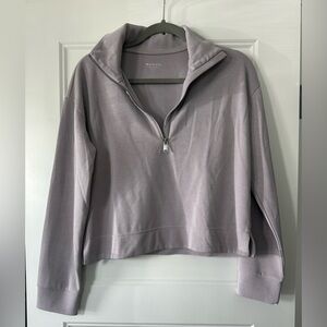 Women's Lavender Quarter-Zip Sweatshirt